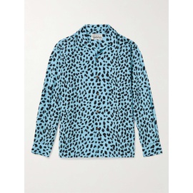 와코마리아 WACKO MARIA Camp-Collar Leopard-Print TENCEL Lyocell Shirt 1647597285079994