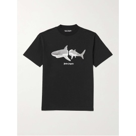 팜엔젤스 PALM ANGELS Logo-Print Cotton-Jersey T-Shirt 1647597285487705