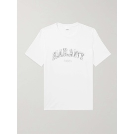 이자벨마랑 ISABEL MARANT Logo-Print Cotton-Jersey T-Shirt 1647597287992868
