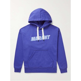 이자벨마랑 ISABEL MARANT Flash Logo-Print Cotton-Blend Jersey Hoodie 1647597287996283