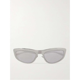 지방시 GIVENCHY Mirrored D-Frame Silver-Tone Sunglasses 1647597288181283