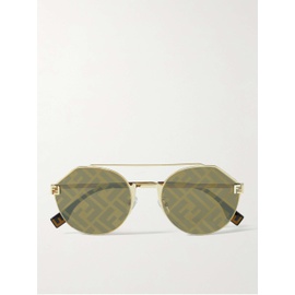 펜디 FENDI Sky Round-Frame Gold-Tone Sunglasses 1647597288464779