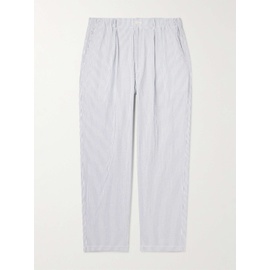 나나미카 NANAMICA Club Straight-Leg Pleated Striped Cotton-Seersucker Suit Trousers 1647597290798411