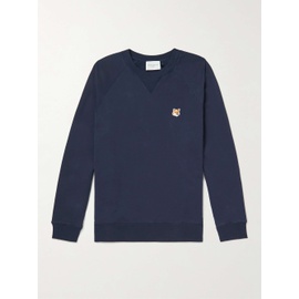 MAISON KITSUNEE Logo-Appliqued Cotton-Jersey Sweatshirt 1647597292070222