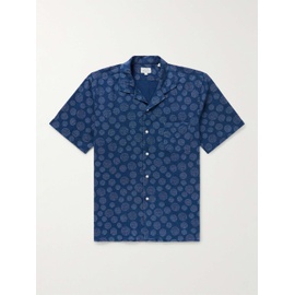 HARTFORD Palm Mc Pat Convertible-Collar Printed Cotton-Seersucker Shirt 1647597292335466
