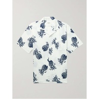 HARTFORD Palm Mc Pat Convertible-Collar Printed Linen and Cotton-Blend Shirt 1647597292335725