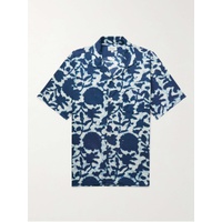 HARTFORD Palm Mc Pat Convertible-Collar Printed Cotton-Voile Shirt 1647597292342070