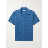 HARTFORD Phil Camp-Collar Cotton-Seersucker Shirt 1647597292342074