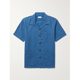 HARTFORD Phil Camp-Collar Cotton-Seersucker Shirt 1647597292342074