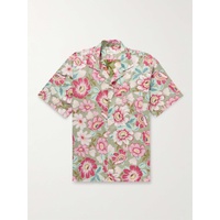 HARTFORD Palm Mc Pat Convertible-Collar Printed Cotton-Voile Shirt 1647597292342091