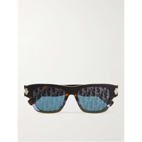 디올 DIOR EYEWEAR DiorBlackSuit XL S2U Square-Frame Tortoiseshell Acetate Sunglasses 1647597292512129