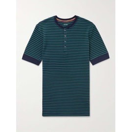폴스미스 PAUL SMITH Striped Cotton and Modal-Blend Pique Henley T-Shirt 1647597292598137
