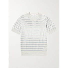 브루넬로 쿠치넬리 BRUNELLO CUCINELLI Striped Cotton T-Shirt 1647597293195992