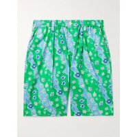 마르니 MARNI Straight-Leg Floral-Print Cotton-Poplin Shorts 1647597293267258