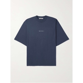 마르니 MARNI Logo-Print Cotton-Jersey T-Shirt 1647597293267264