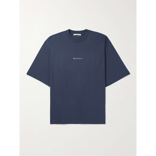마르니 마르니 MARNI Logo-Print Cotton-Jersey T-Shirt 1647597293267264