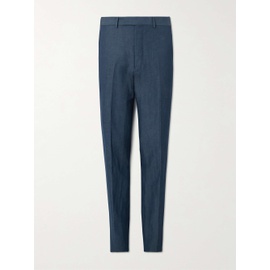 ZEGNA Straight-Leg Slub Wool and Linen-Blend Suit Trousers 1647597293333319
