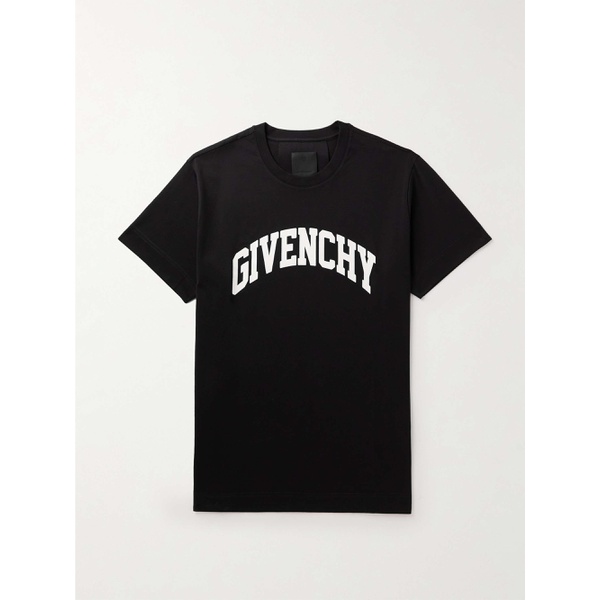 지방시 지방시 GIVENCHY College Logo-Print Cotton-Jersey T-Shirt 1647597293483277