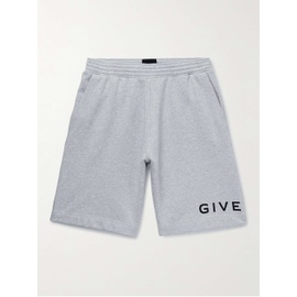 지방시 GIVENCHY Wide-Leg Logo-Print Cotton-Jersey Shorts 1647597293483282