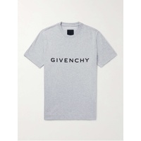 지방시 GIVENCHY Logo-Print Cotton-Jersey T-Shirt 1647597293483283