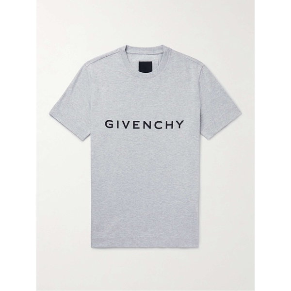 지방시 지방시 GIVENCHY Logo-Print Cotton-Jersey T-Shirt 1647597293483283
