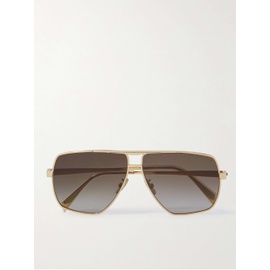 CELINE HOMME Aviator-Style Gold-Tone Sunglasses with Chain 1647597294028681