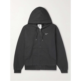 NIKE Logo-Embroidered Padded Cotton-Canvas Hooded Jacket 1647597294723313