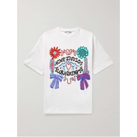 아크네 스튜디오 ACNE STUDIOS Enriko Oversized Logo-Print Cotton-Jersey T-Shirt 1647597295206717