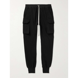 DRKSHDW BY 릭 오웬스 RICK OWENS Mastodon Tapered Cotton-Jersey Cargo Sweatpants 1647597295433935