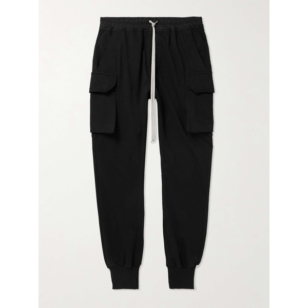 DRKSHDW BY 릭 오웬스 RICK OWENS Mastodon Tapered Cotton-Jersey Cargo Sweatpants 1647597295433935