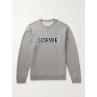 로에베 LOEWE Logo-Embroidered Cotton-Jersey Sweatshirt 1647597295451735
