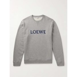 로에베 LOEWE Logo-Embroidered Cotton-Jersey Sweatshirt 1647597295451735