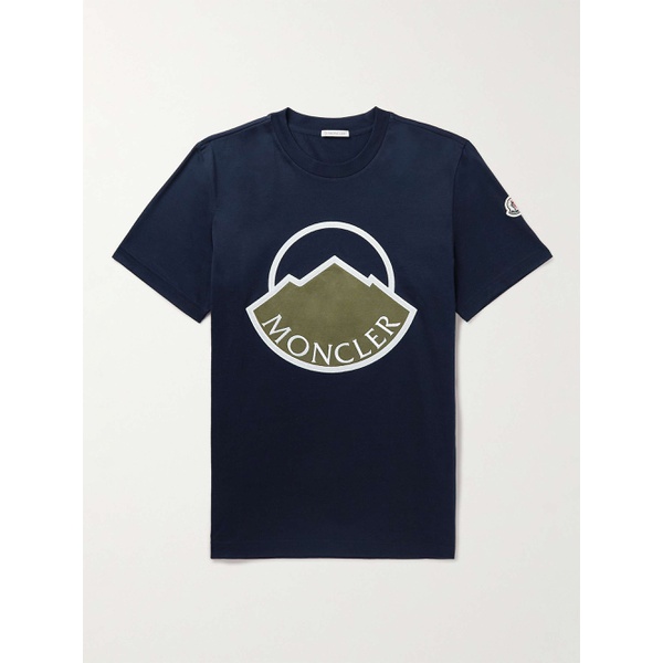 몽클레어 몽클레어 MONCLER Logo-Appliqued Cotton-Jersey T-Shirt 1647597295531337