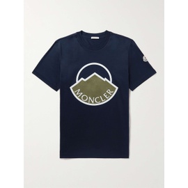 몽클레어 MONCLER Logo-Appliqued Cotton-Jersey T-Shirt 1647597295531337