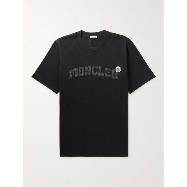 몽클레어 몽클레어 MONCLER Logo-Appliqued Cotton-Jersey T-Shirt 1647597295531381