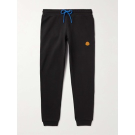 몽클레어 MONCLER Tapered Logo-Appliqued Cotton-Jersey Sweatpants 1647597295531392