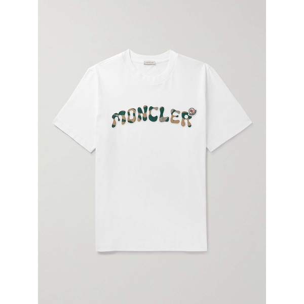몽클레어 몽클레어 MONCLER Logo-Appliqued Cotton-Jersey T-Shirt 1647597295531468