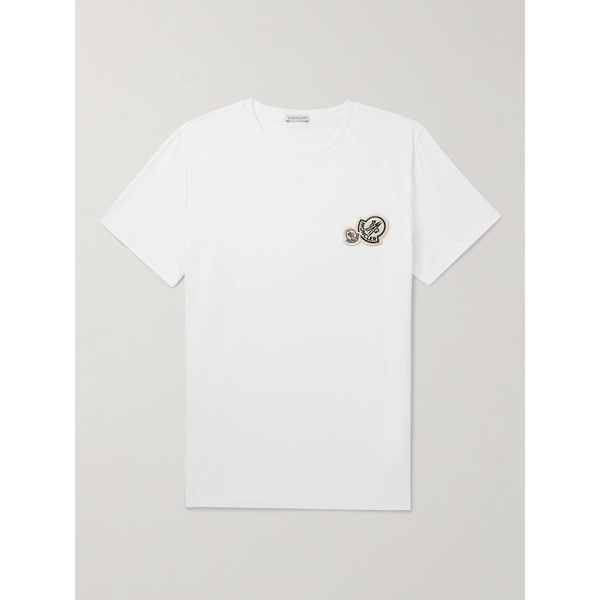 몽클레어 몽클레어 MONCLER Logo-Appliqued Cotton-Jersey T-Shirt 1647597295531563