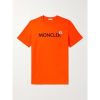 몽클레어 MONCLER Logo-Flocked Cotton-Jersey T-Shirt 1647597295531574