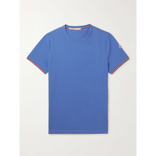 몽클레어 몽클레어 MONCLER Slim-Fit Logo-Appliqued Stretch-Cotton Jersey T-Shirt 1647597295531678