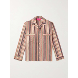 더 엘더 스테이츠먼 THE ELDER STATESMAN Striped Cashmere-Blend Flannel Shirt 1647597295542251