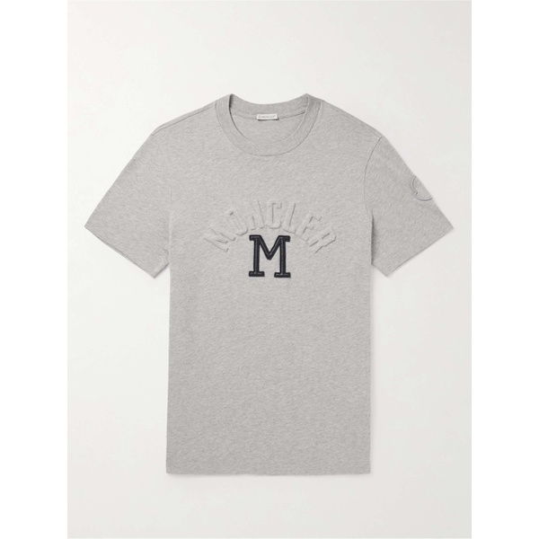 몽클레어 몽클레어 MONCLER Logo-Appliqued Cotton-Jersey T-Shirt 1647597295553794