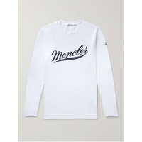 몽클레어 MONCLER Logo-Embroidered Cotton-Jersey T-shirt 1647597295553808