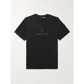 몽클레어 MONCLER Mesh-Trimmed Logo-Print Cotton-Jersey T-Shirt 1647597295553814