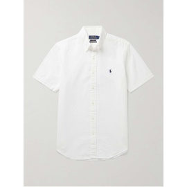 폴로 랄프 로렌 POLO RALPH LAUREN Button-Down Collar Cotton-Seersucker Shirt 1647597295713539