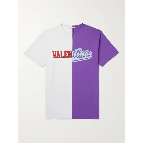 발렌티노 발렌티노 VALENTINO GARAVANI Logo-Print Cotton-Jersey T-Shirt 1647597295938661