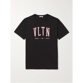 발렌티노 VALENTINO GARAVANI Logo-Print Cotton-Jersey T-Shirt 1647597295955459