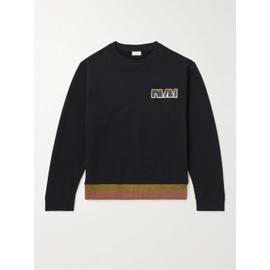 드리스 반 노튼 DRIES VAN NOTEN Haffel Logo-Print Cotton-Jersey Sweatshirt 1647597295971691