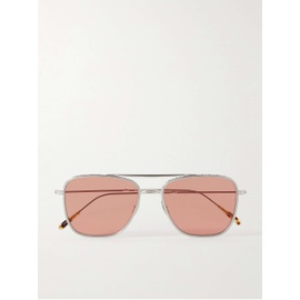 MR LEIGHT Novarro Aviator-Style Silver-Tone Sunglasses 1647597299246651