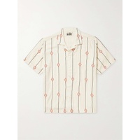 KARTIK RESEARCH Camp-Collar Embellished Cotton-Jacquard Shirt 1647597299288154